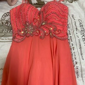 Prom dress peach